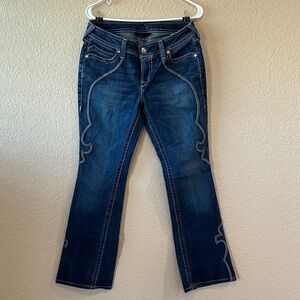 Ariat Women's Boot Cut Jeans in Dark Blue